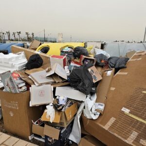 Rubbish onthe streets of Torrevieja