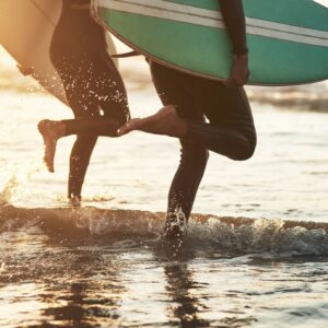 We find freedom in the raging waters.