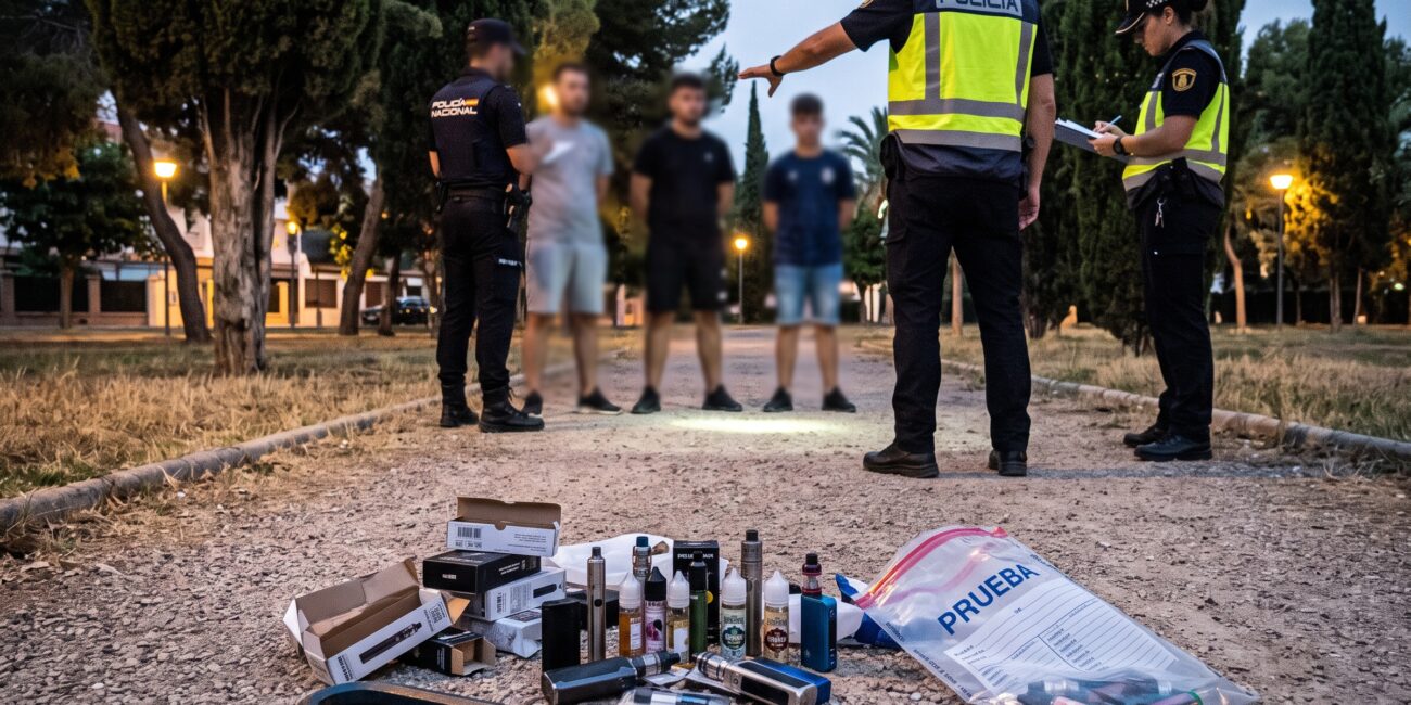 Three males, including a minor, have been arrested in Orihuela after breaking into a vape shop and targeting a repair business.